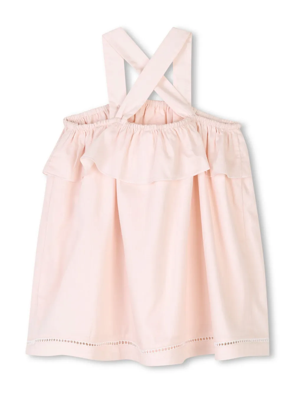 Chloé Kids Jurk broekje en muts van biologisch katoen Roze