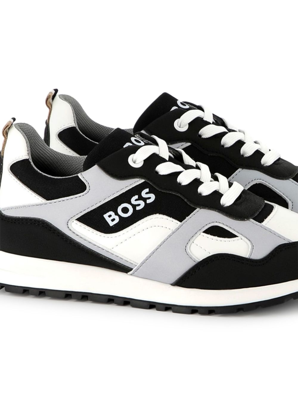 BOSS Kidswear Sneakers met vlakken Blauw