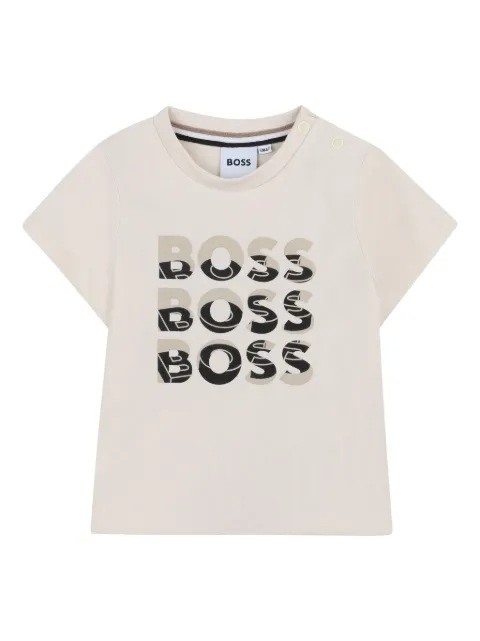 BOSS Kidswear تيشيرت بطبعة شعار الماركة