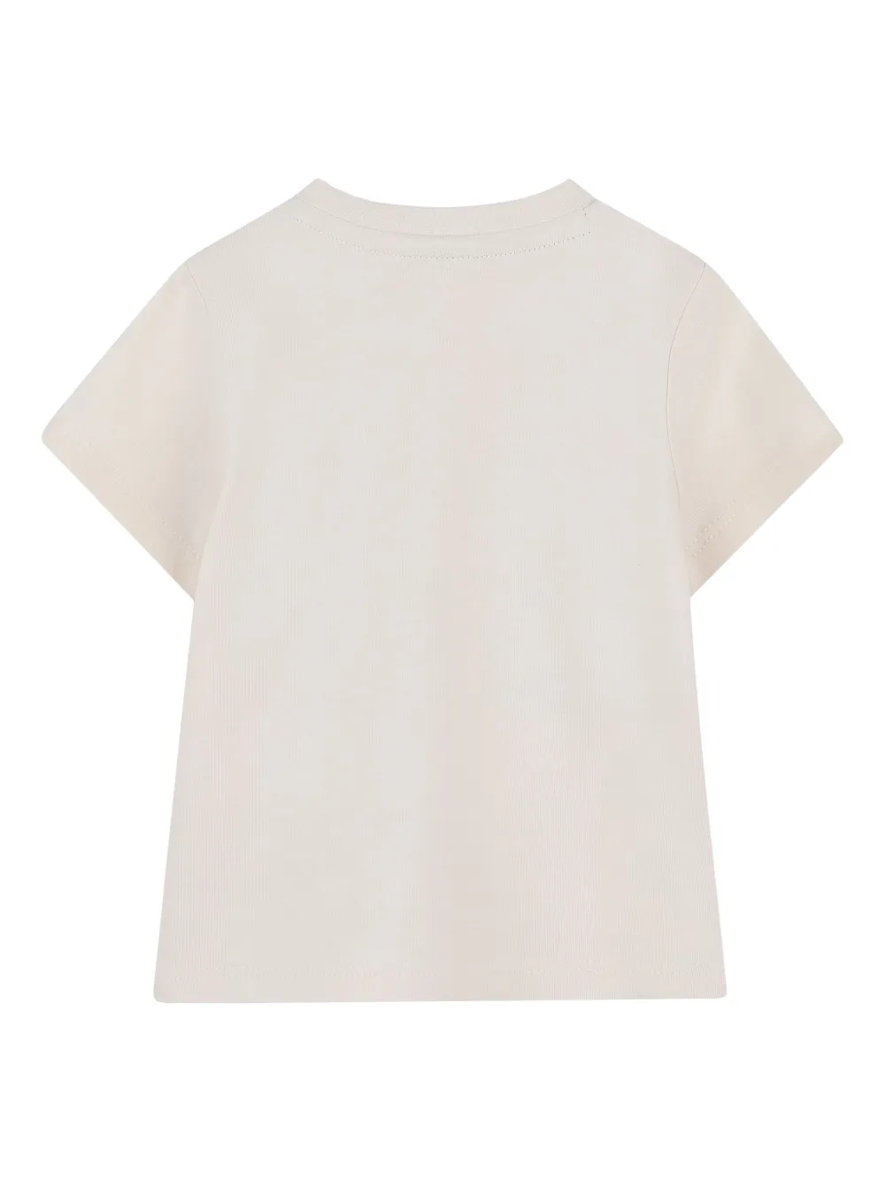 BOSS Kidswear T-shirt met logoprint Beige
