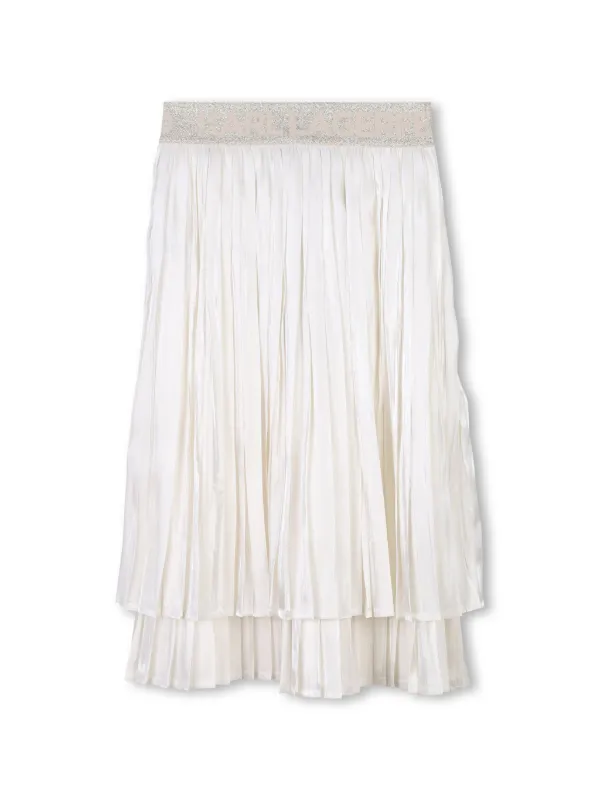 Karl Lagerfeld Kids Pleated Skirt Neutrals FARFETCH IN