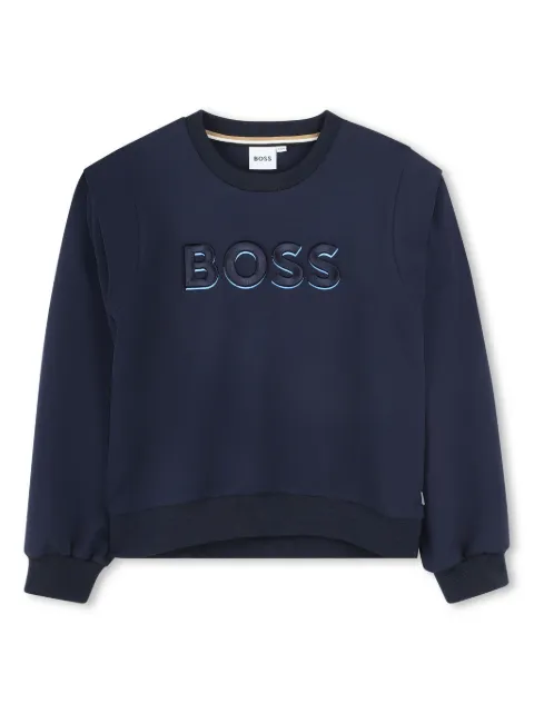BOSS Kidswear logo-embroidered sweatshirt 