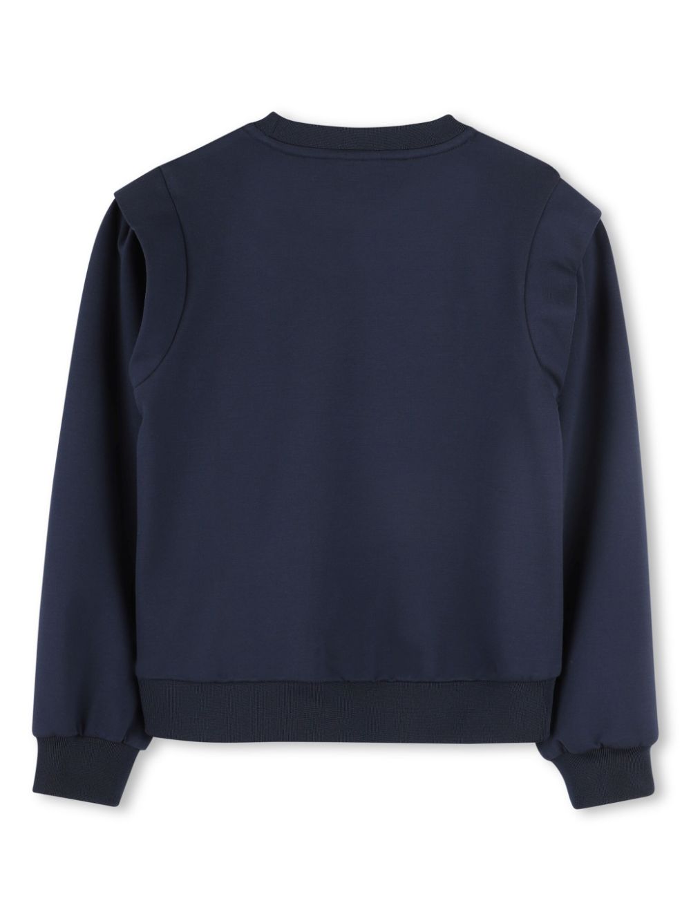 BOSS Kidswear Sweater met geborduurd logo - Blauw