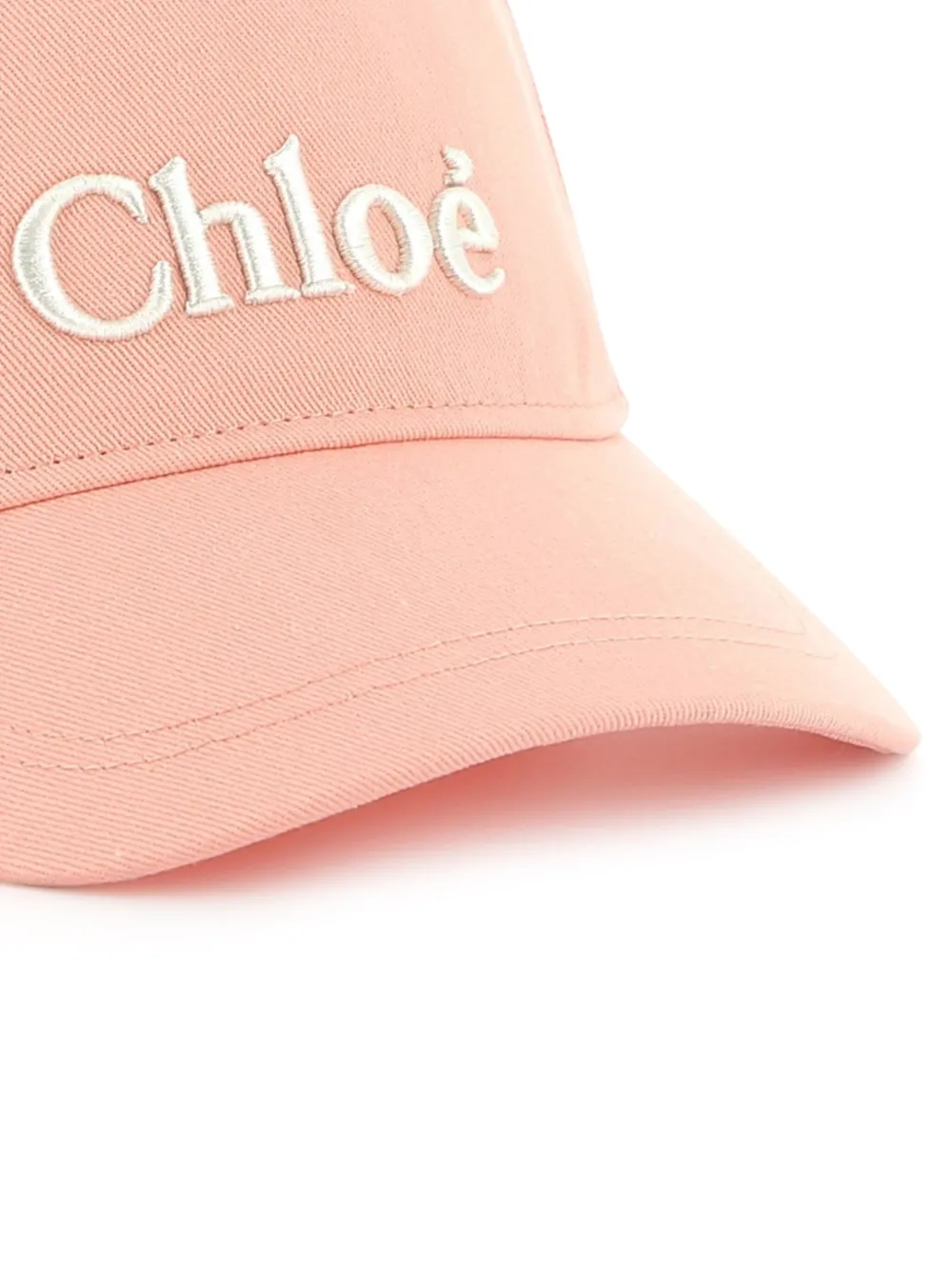 Chloé Kids Honkbalpet met geborduurd logo Roze