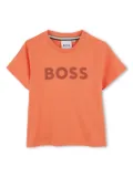 BOSS Kidswear logo-print T-shirt - Orange