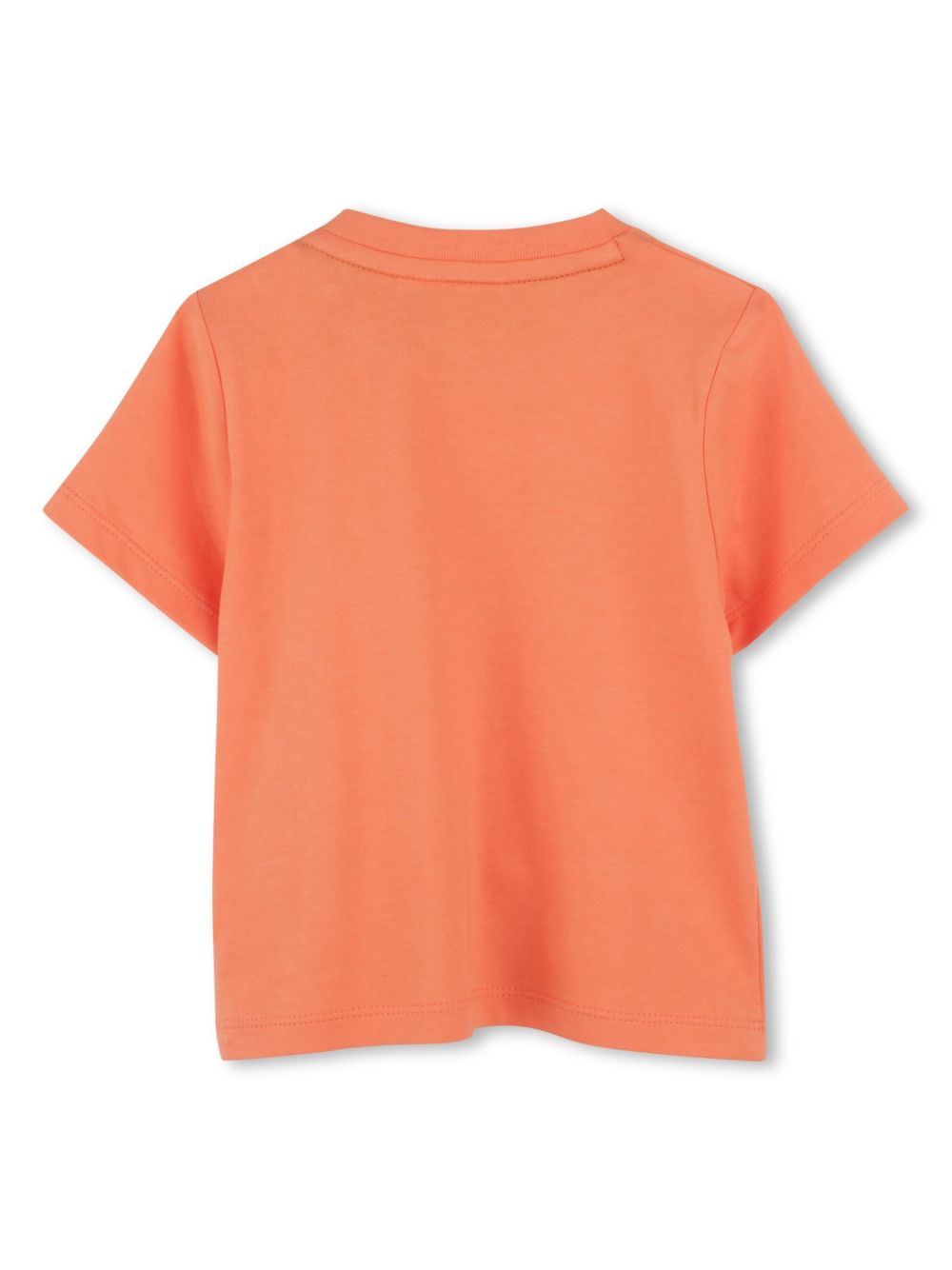 BOSS Kidswear T-shirt met logoprint - Oranje