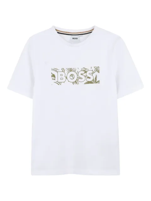 BOSS Kidswear logo-print cotton t-shirt