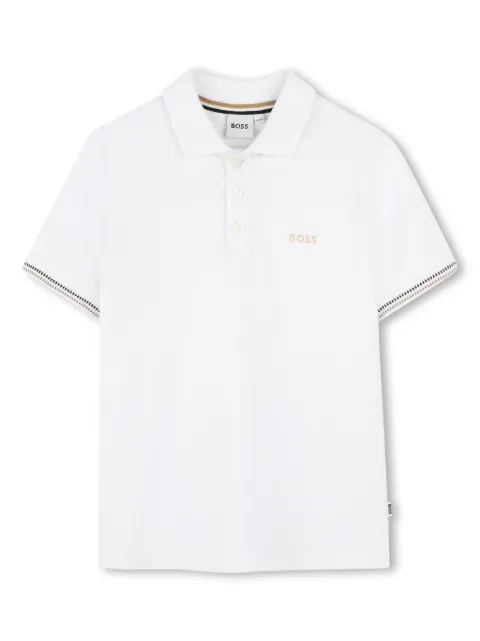BOSS Kidswear logo-print short-sleeve polo shirt