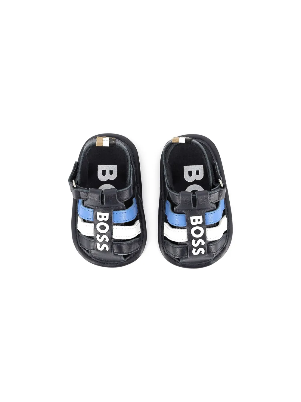 BOSS Kidswear logo-print sandals Blue