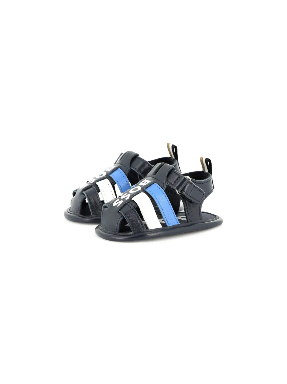 BOSS Kidswear logo-print sandals Blue