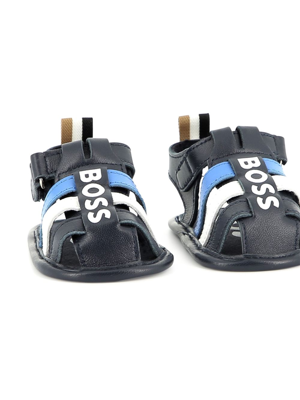 BOSS Kidswear logo-print sandals - Blue