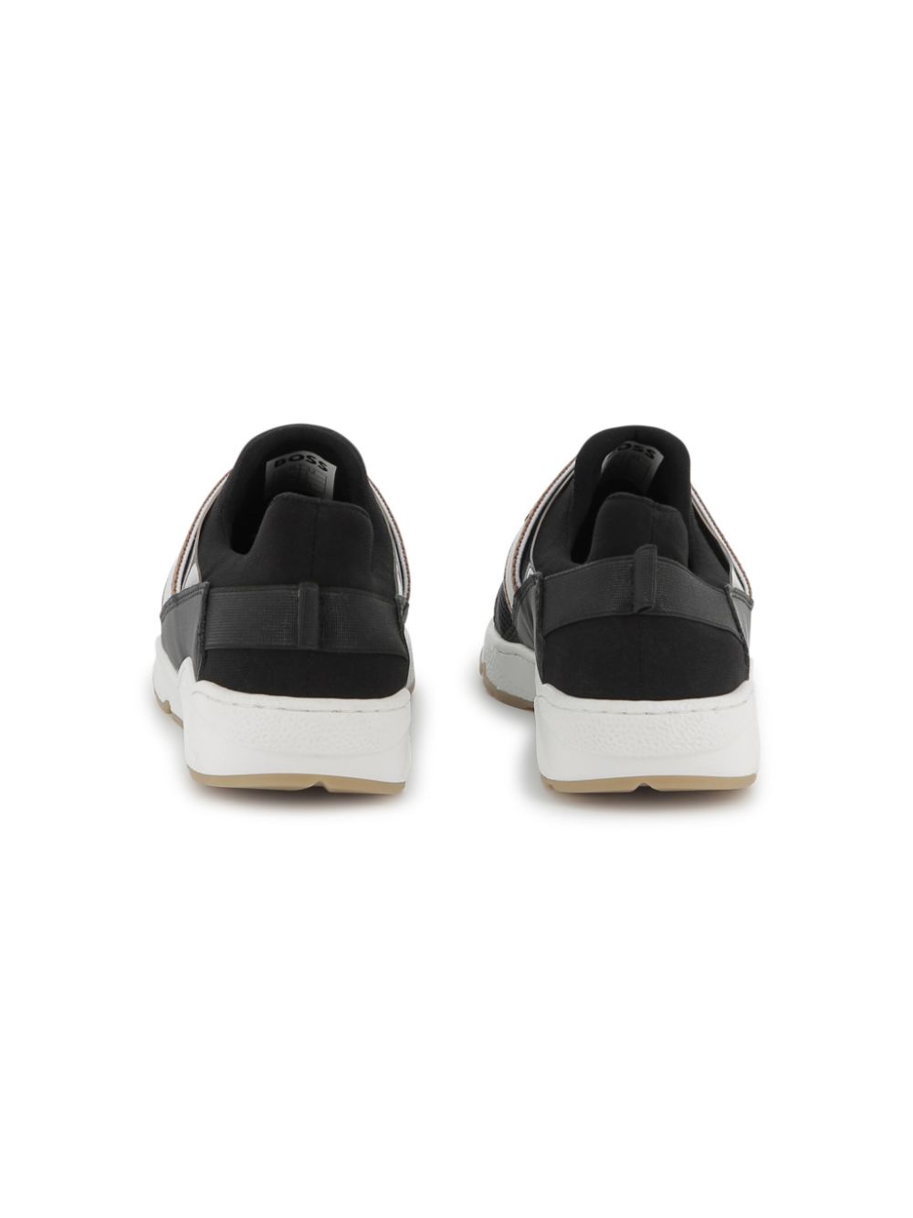 BOSS Kidswear Sneakers met logoband Zwart