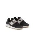 BOSS Kidswear logo-tape sneakers - Black