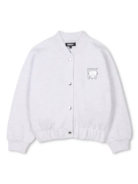 Dkny Kids logo-print bomber jacket