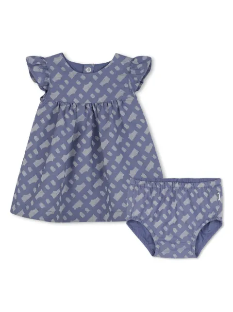 BOSS Kidswear monogram-pattern dress