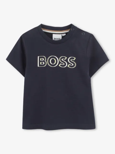 BOSS Kidswear playera con logo estampado