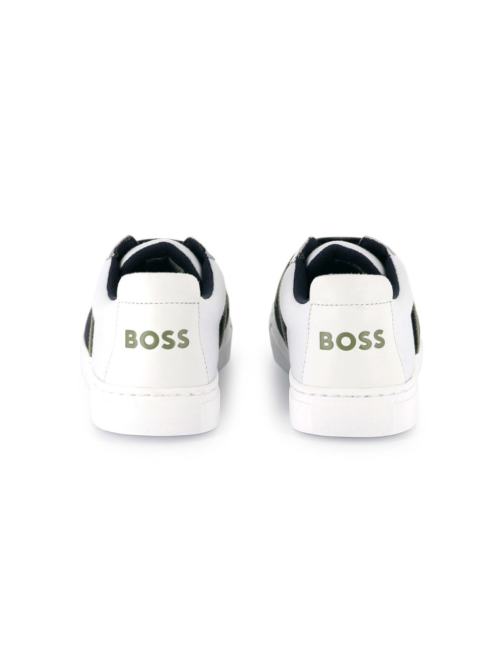 BOSS Kidswear Sneakers met logoband Wit