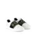 BOSS Kidswear logo-tape sneakers - White