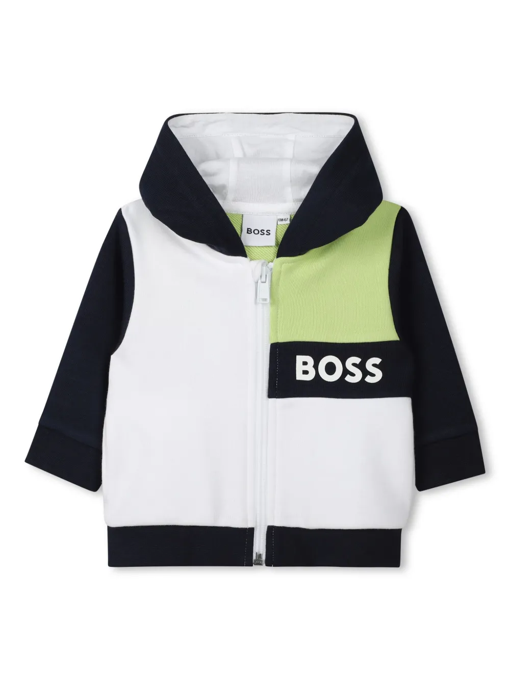 Image 1 of BOSS Kidswear Cardigan de capuz com logo