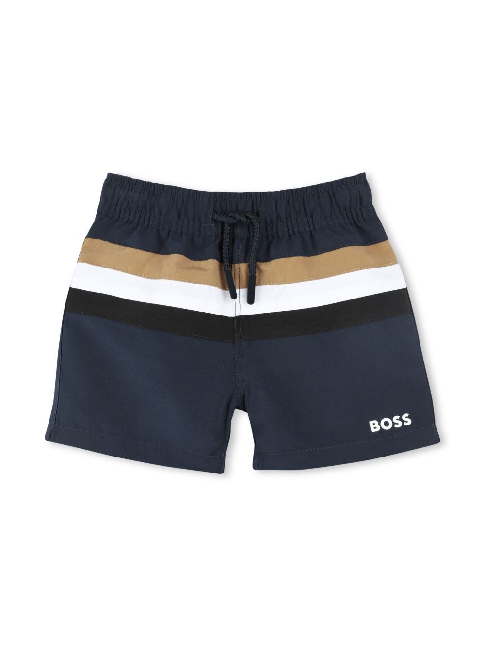 BOSS Kidswear striped swim shorts - Blue