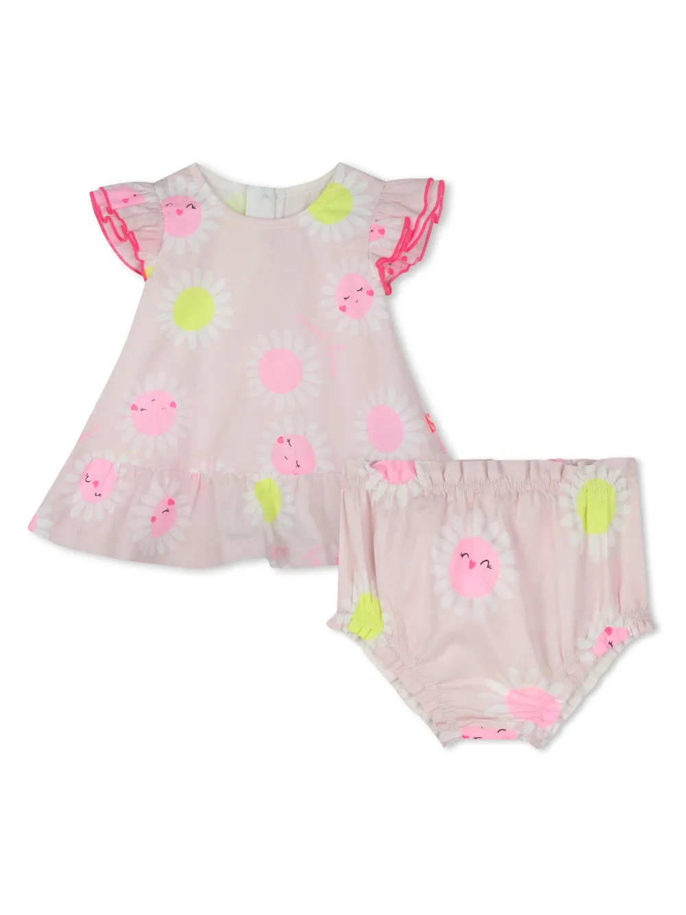 Billieblush Jurk en broekje set met bloe print Roze