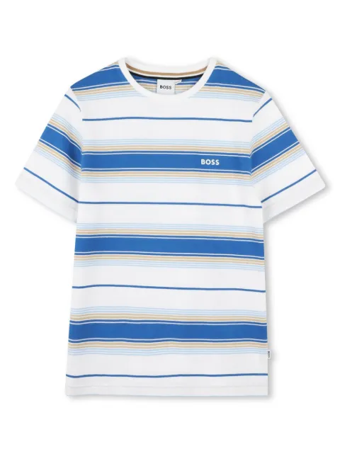 BOSS Kidswear striped cotton T-shirt