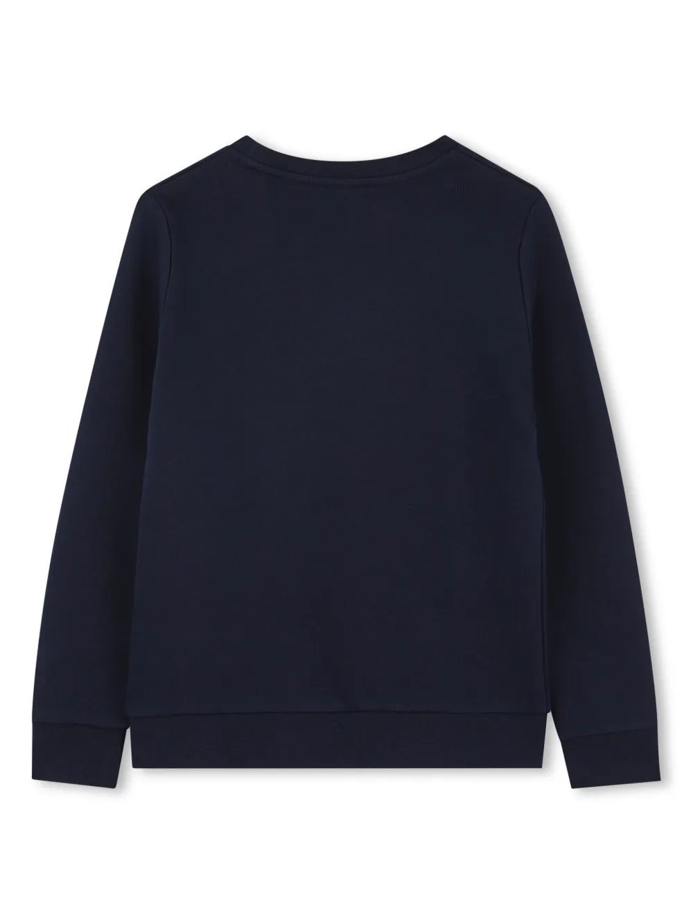 BOSS Kidswear Sweater met logo-reliëf - Blauw