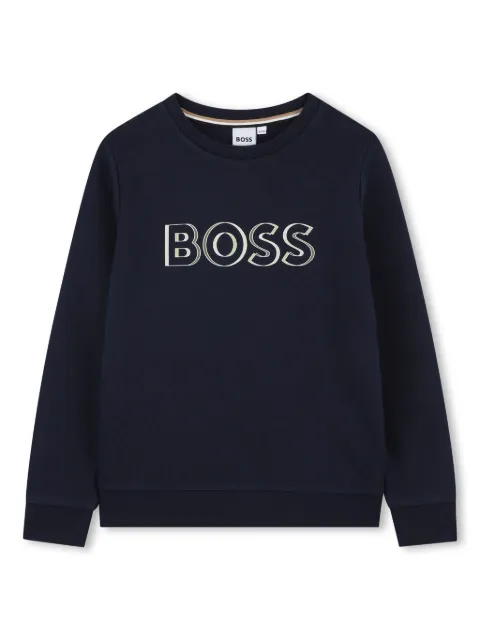 BOSS Kidswear logo-embossed sweatshirt