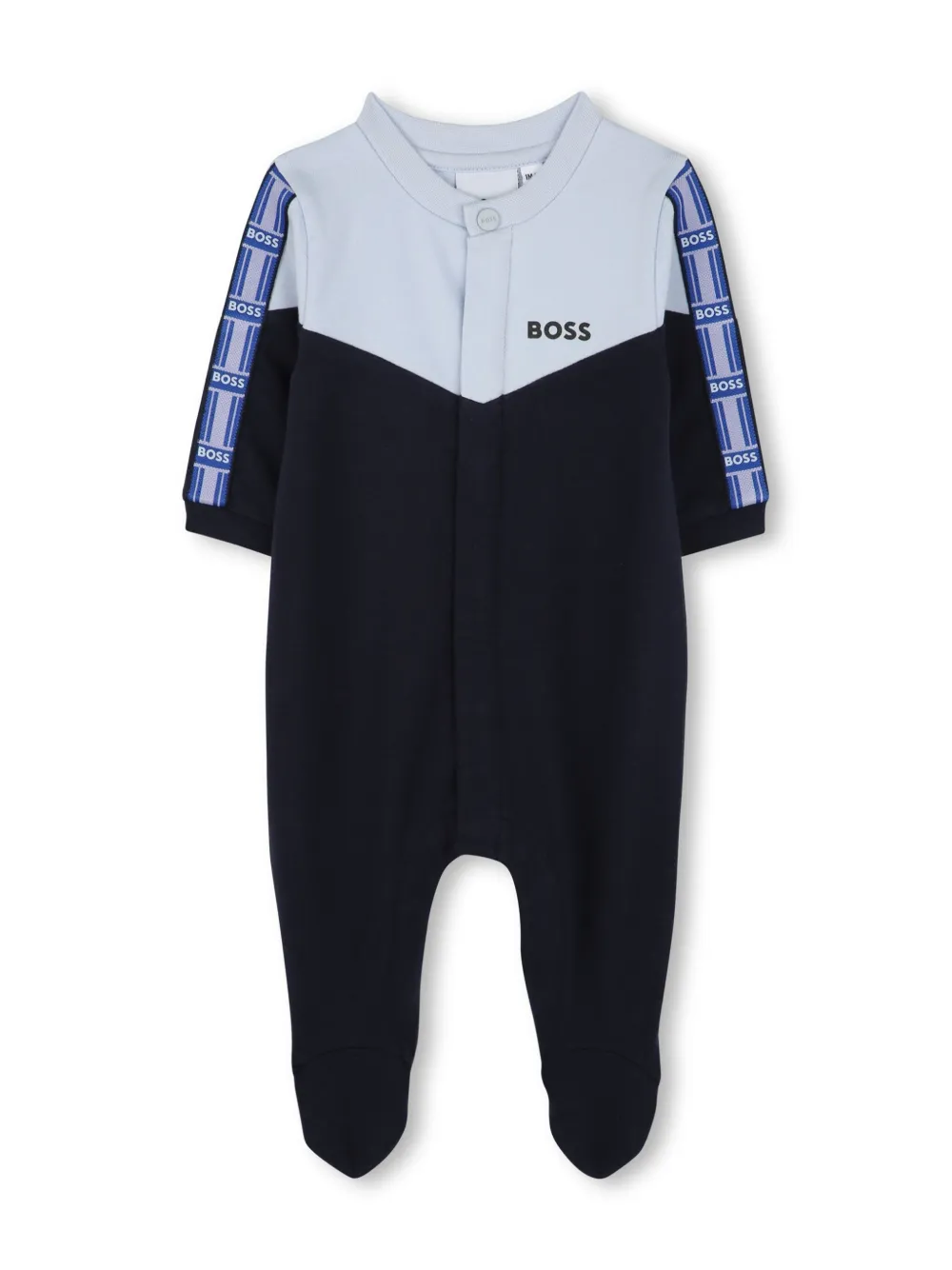 Bosswear Colour-block Pajama Set In Blue