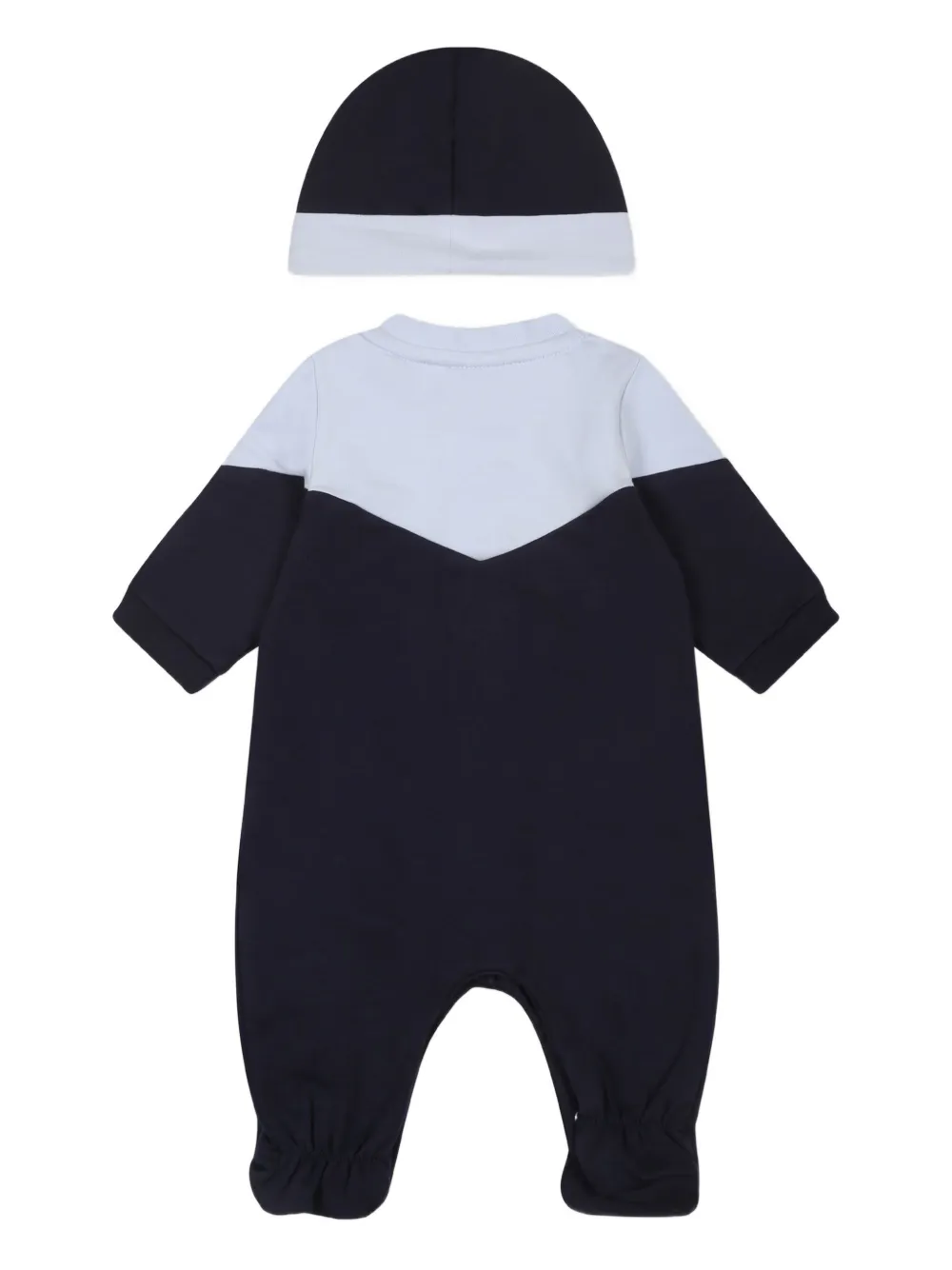 BOSS Kidswear Pyjama en muts met colourblocking Blauw