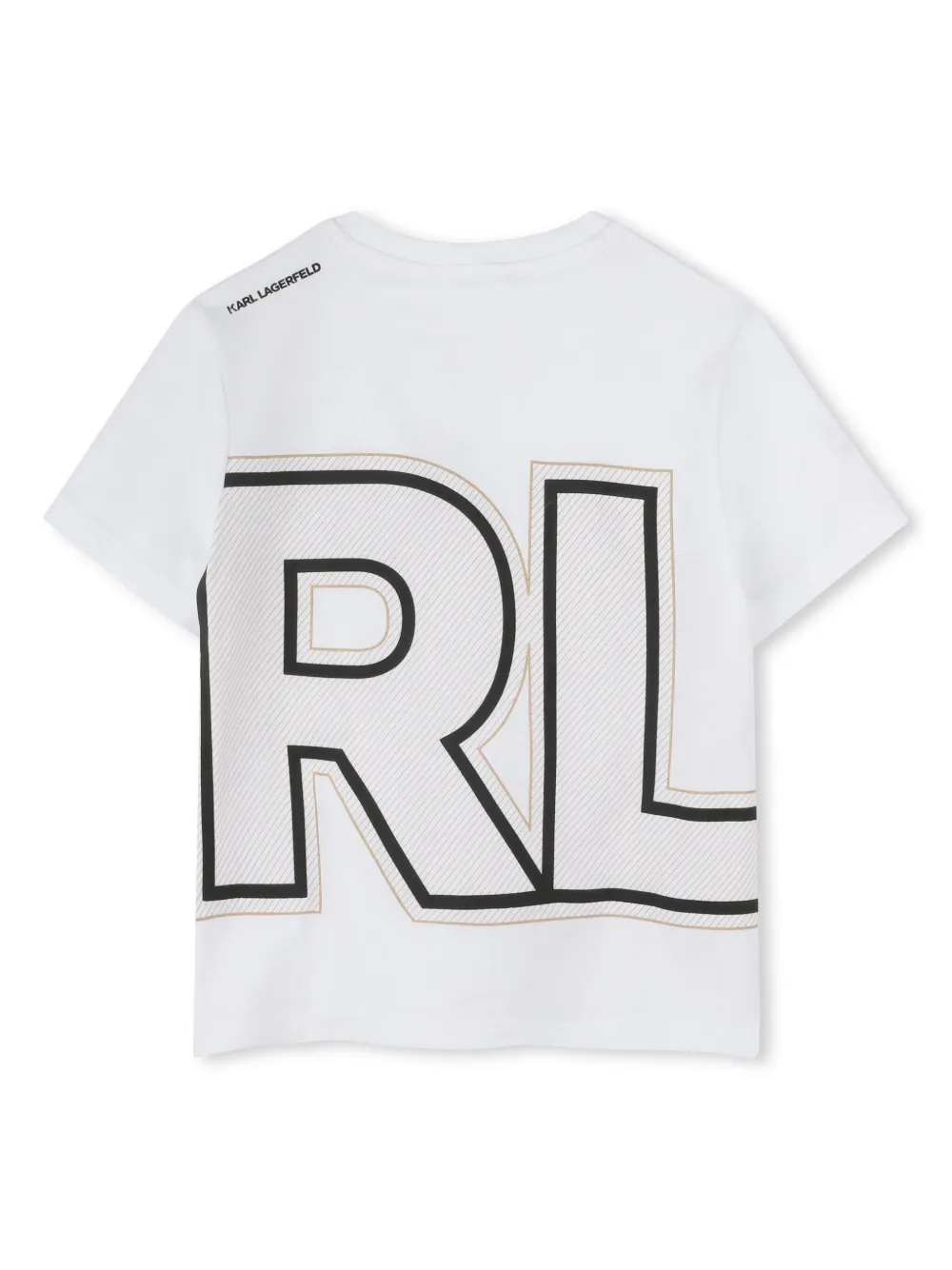 Karl Lagerfeld Kids T-shirt met logoprint - Wit