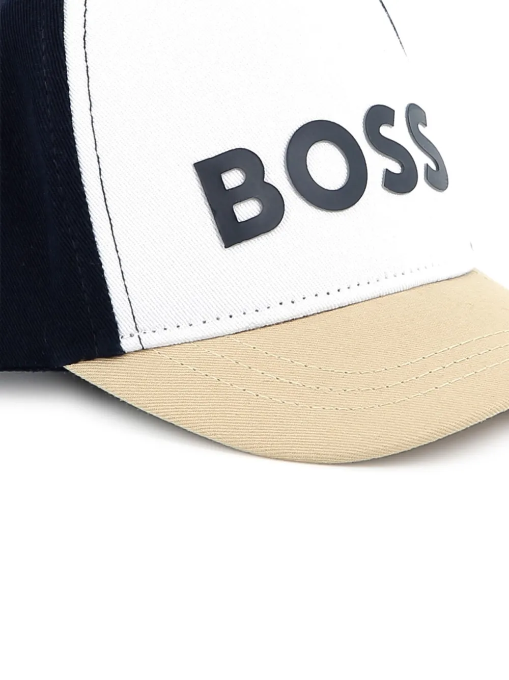 BOSS Kidswear Honkbalpet met logo-applicatie Wit