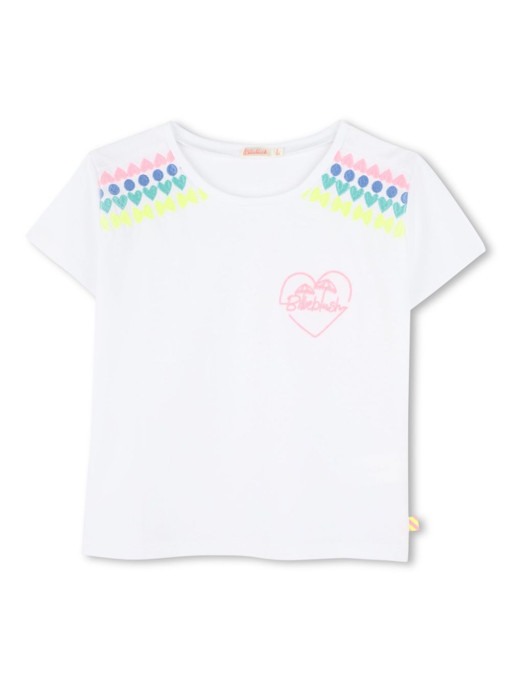 Billieblush embroidered-logo T-shirt - White