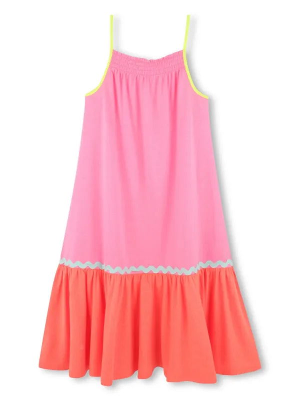 billieblush pink dress Billieblush ribbed-knit Tulle Dress | Pink