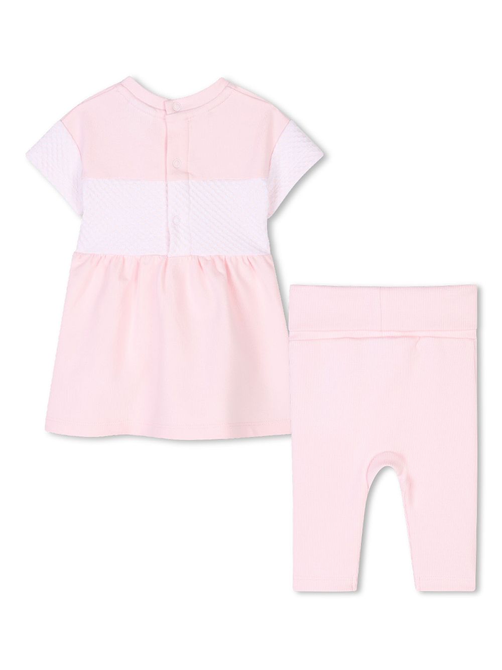 BOSS Kidswear Jurk met logoprint - Roze