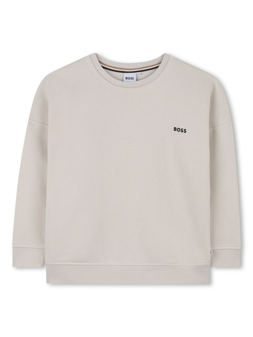 BOSS Kidswear Sweater met ronde hals Beige