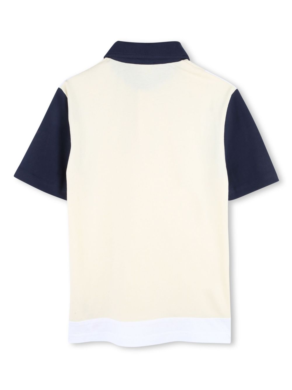 BOSS Kidswear Katoenen poloshirt met logoprint - Beige