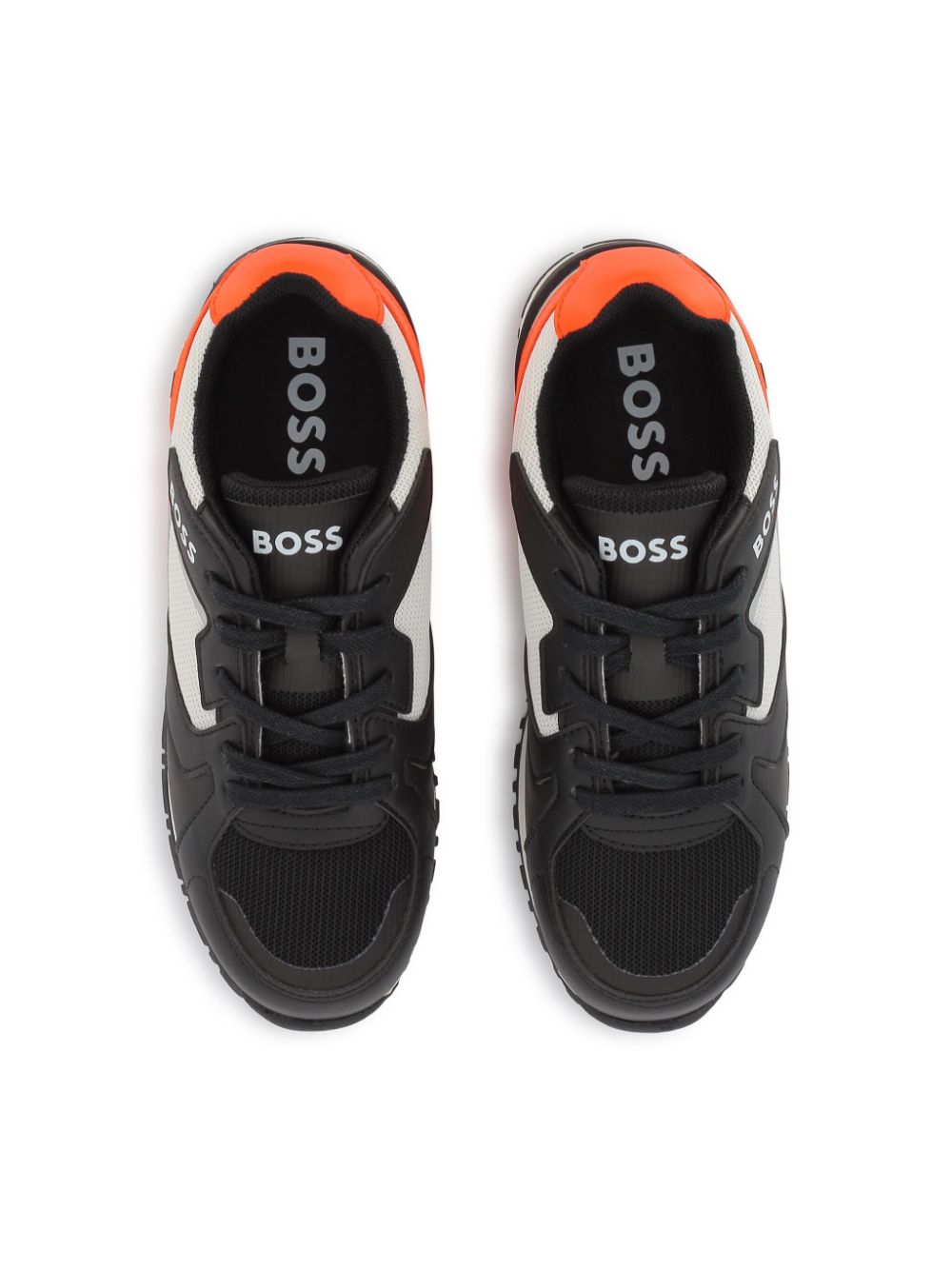 BOSS Kidswear Sneakers met vlakken Zwart