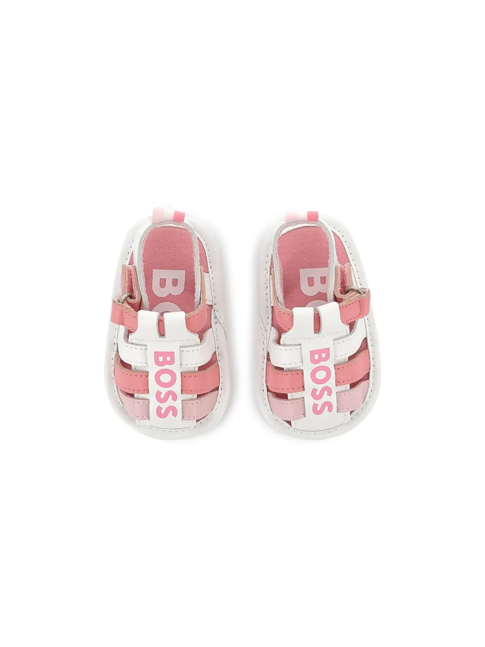 BOSS Kidswear logo-print sandals White