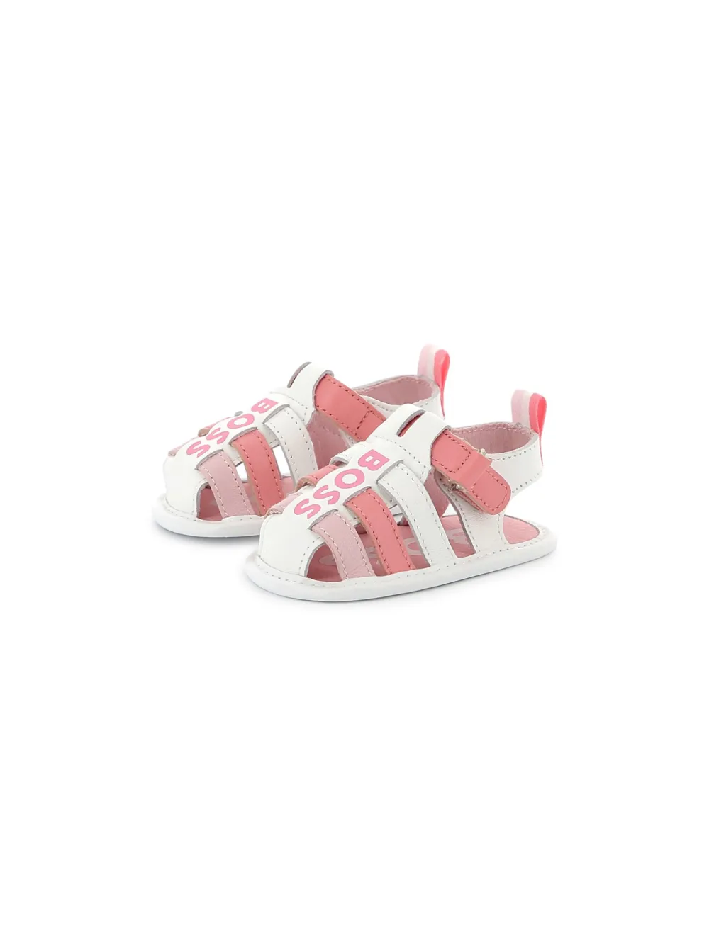 BOSS Kidswear logo-print sandals White