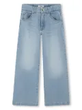 Chloé Kids logo-patch jeans - Blue