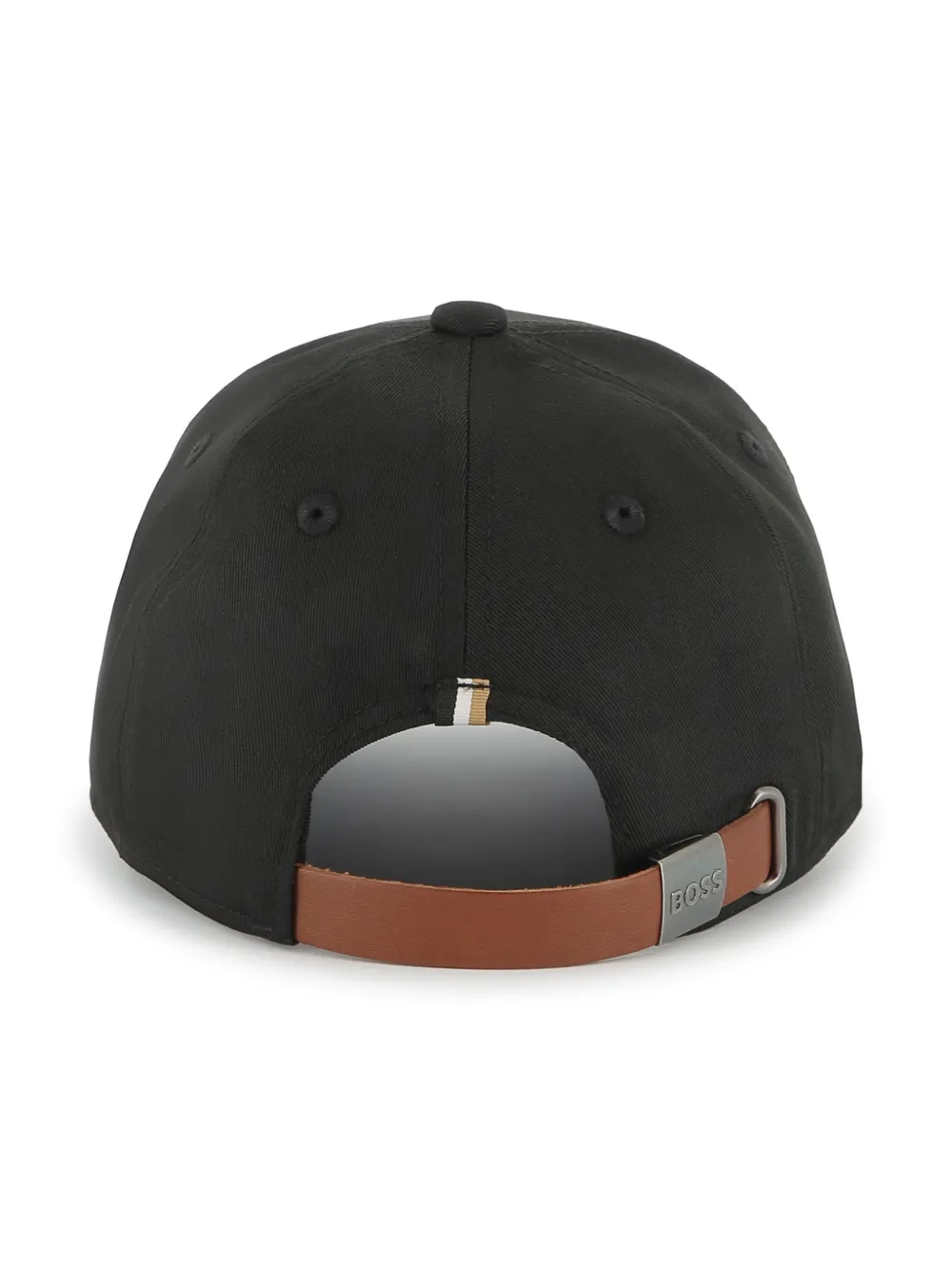 BOSS Kidswear Pet met geborduurd logo Zwart