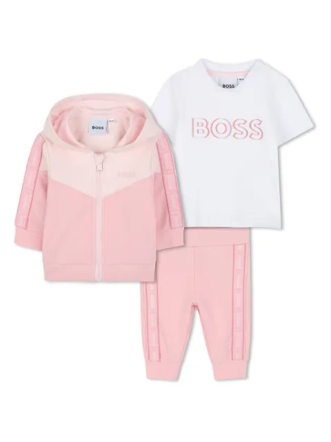 BOSS Kidswear logo-print tracksuit (set of three)