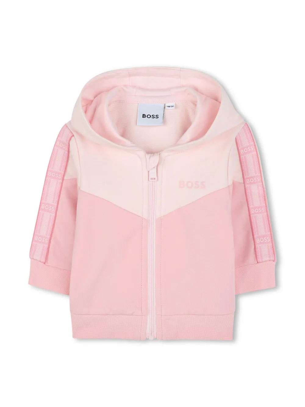 BOSS Kidswear Trainingspak met logoprint Roze