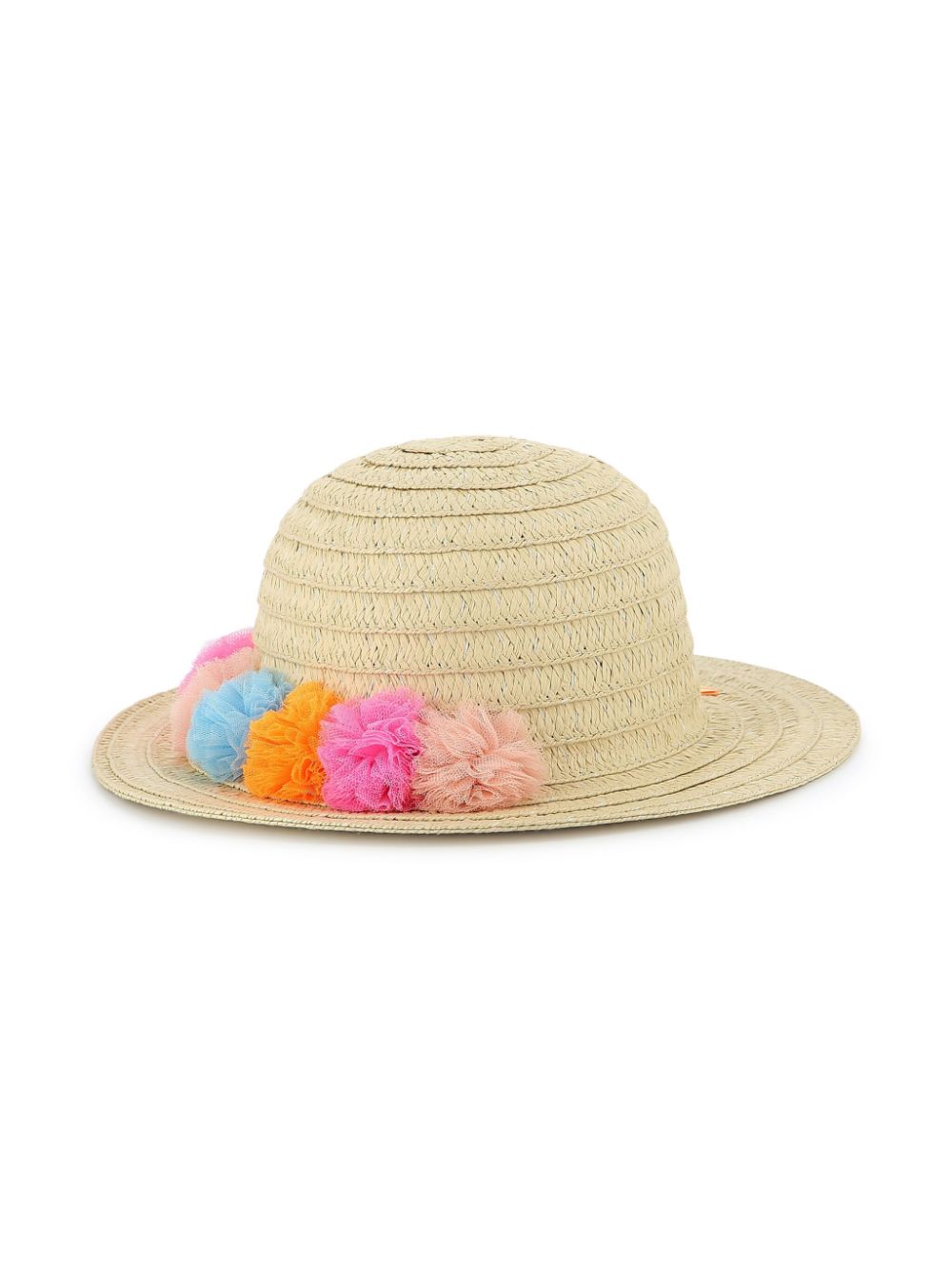 Billieblush pompom-embellished sun hat - Neutrals