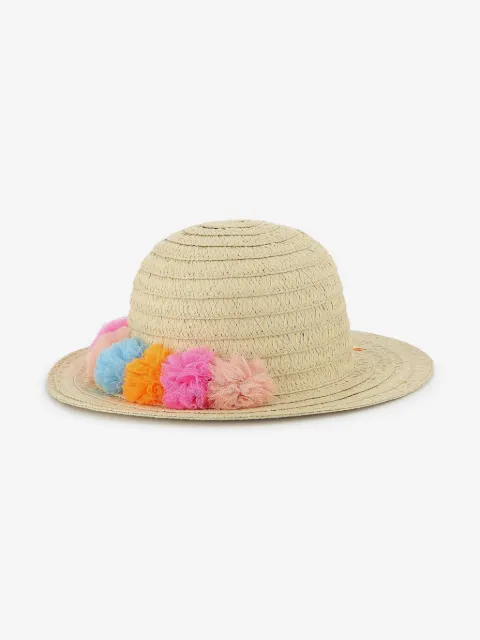 Billieblush sombrero de verano con detalle de pompón