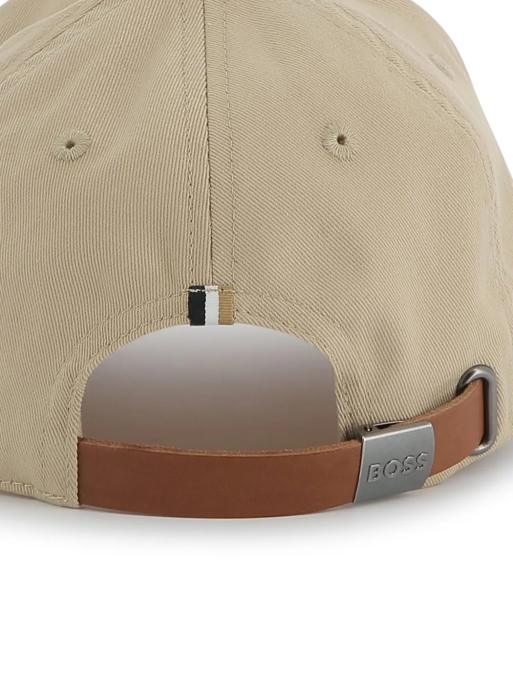 BOSS Kidswear Honkbalpet met geborduurd logo Beige