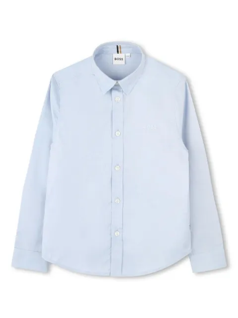 BOSS Kidswear long-sleeve cotton shirt
