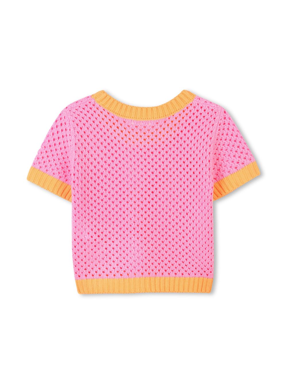 Billieblush open-knit T-shirt - Pink