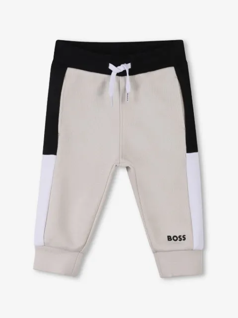 BOSS Kidswear colour-block track pants
